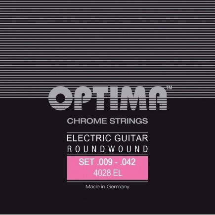 Optima 7166612 Gitara elektryczna struny Chrome Strings Round Wound